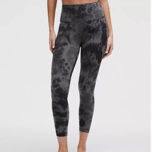 Lululemon Align High-Rise Crop 23" in Diamond Dye Pitch Grey Graphite grey